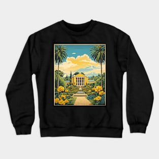 Botanical Garden of Curitiba Brazil Vintage Tourism Travel Poster Art Crewneck Sweatshirt